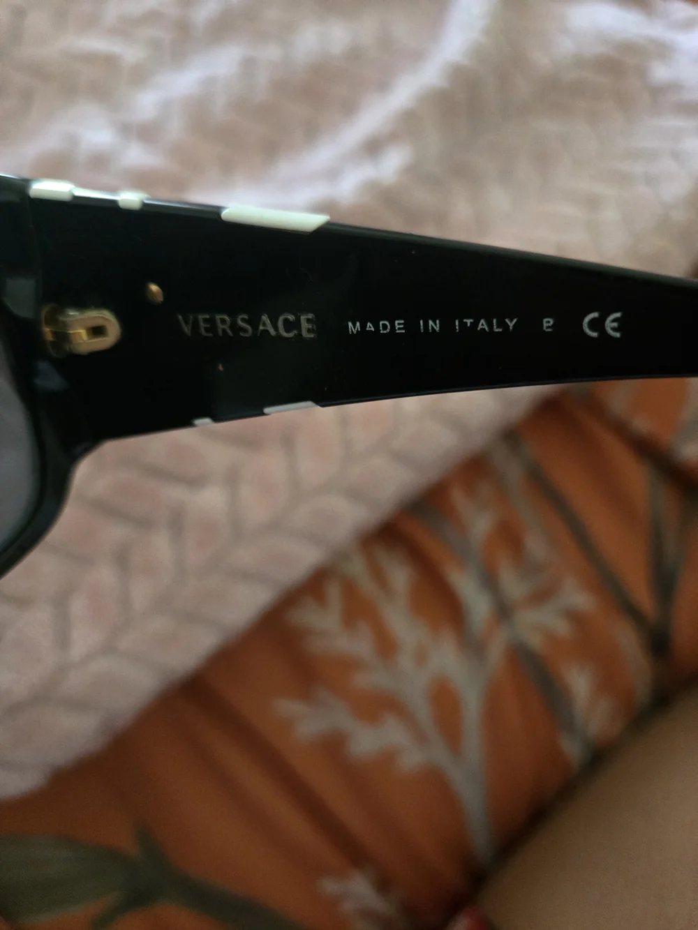Versace MOD 4171 Y2K Glam Bow Black Women's Fashion Sunglasses with White Accent